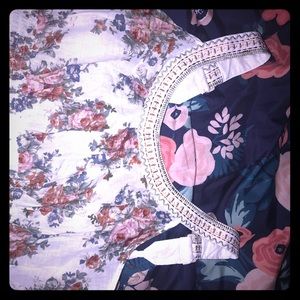 New Cute plus size flower top